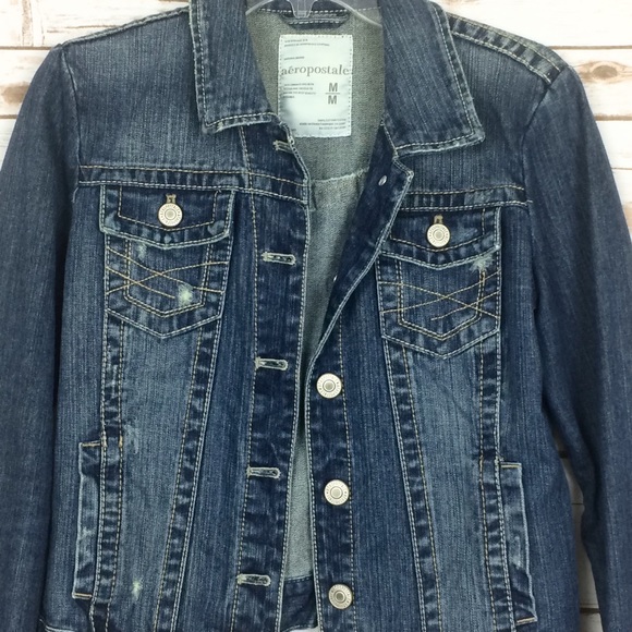 Aeropostale blue jean jacket size medium - Picture 2 of 8